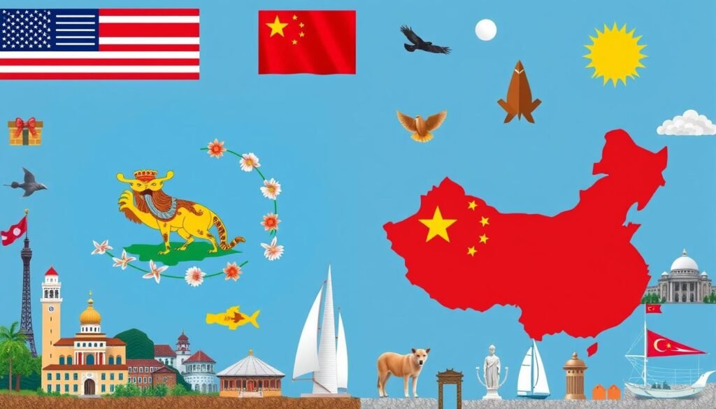 American Samoa vs China comparison showing cultural and geographic diversity