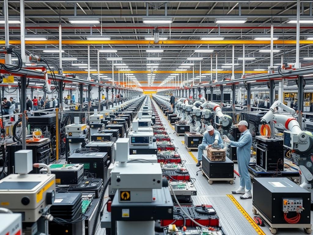 Modern manufacturing facility in China showing advanced production