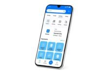 Tampilan utama aplikasi Sekolah Kita menampilkan dashboard dengan fitur-fitur utama
