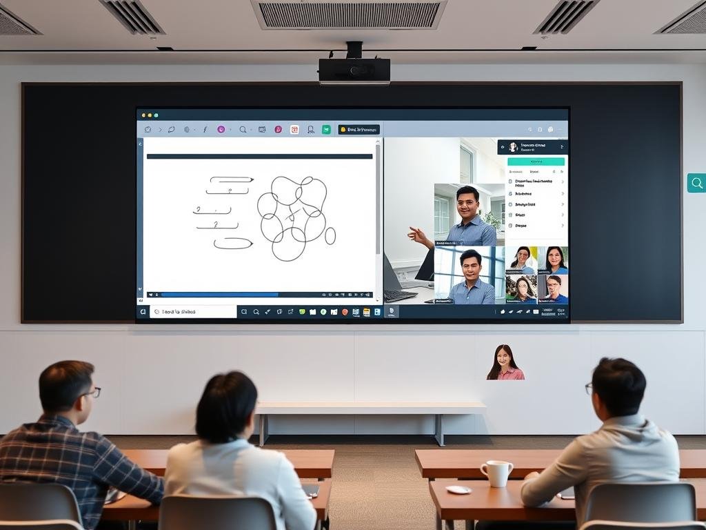 Kelas digital interaktif pada solusi e-learning lokal dengan fitur kolaborasi Kelas digital interaktif pada solusi e-learning lokal dengan fitur kolaborasi
