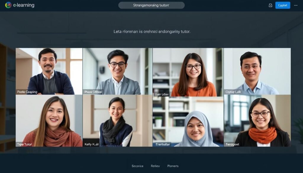 Tutor online profesional pada platform solusi e-learning lokal Tutor online profesional pada platform solusi e-learning lokal